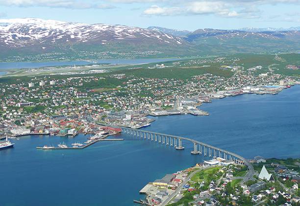 istock Panoramic view of Tromso, Troms Province - Norway 2201752094