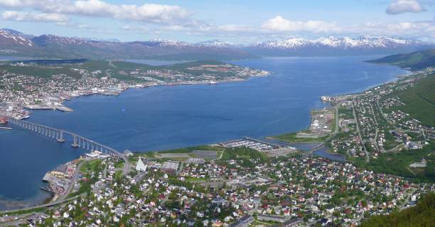 istock Panoramic view of Tromso, Troms Province - Norway 2201752100
