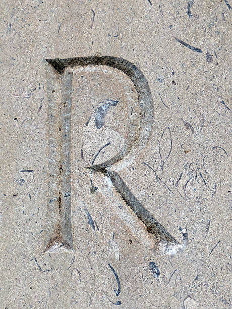 istock Written Wording in Distressed State Typography Found Ransom Letter R 2201763461