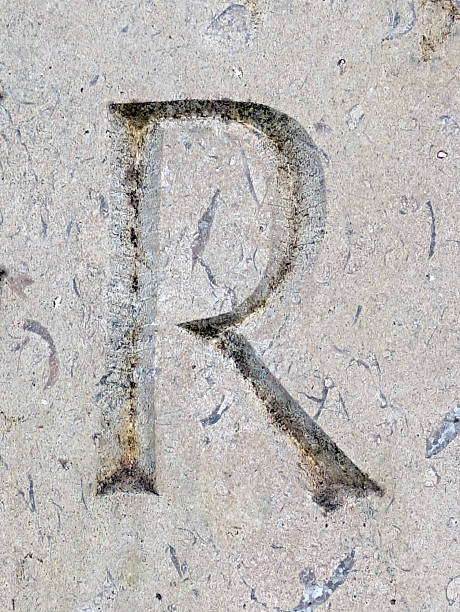 istock Written Wording in Distressed State Typography Found Ransom Letter R 2201763518