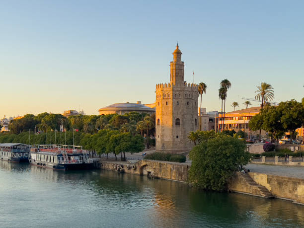 istock The old Torre del Oro next to the Guadalquivir River at sunset 2201763589