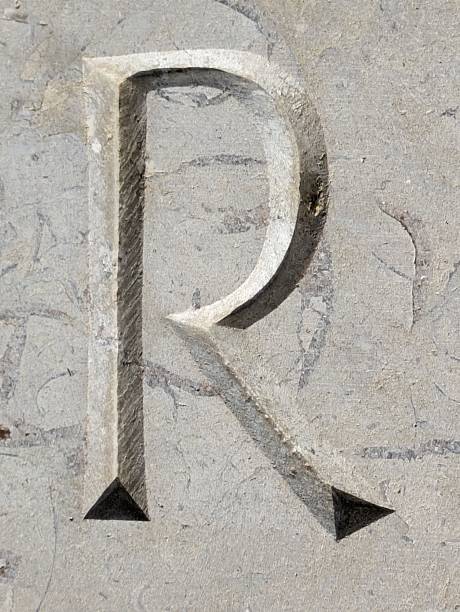 istock Written Wording in Distressed State Typography Found Ransom Letter R 2201763693