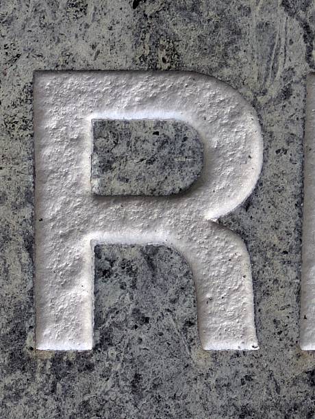 istock Written Wording in Distressed State Typography Found Ransom Letter R 2201763823