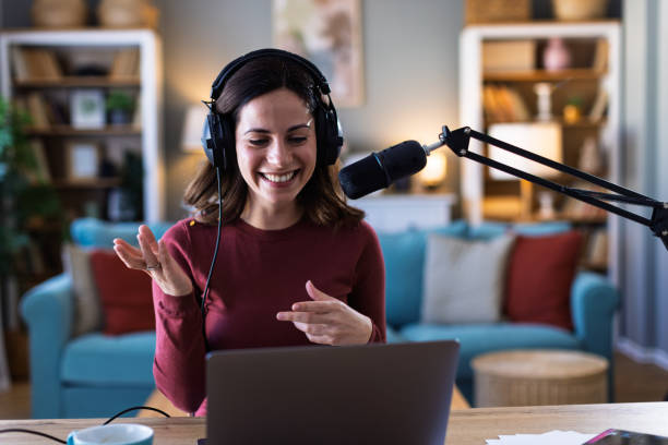 istock Woman working remotely in home office, at workplace with computer 2201764296