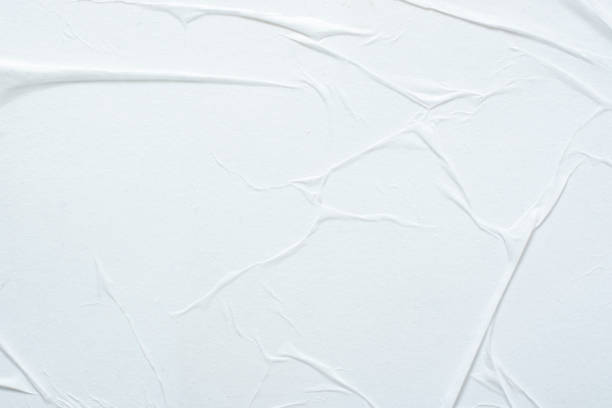 istock Close-up texture of white paper with folds. 2201766962