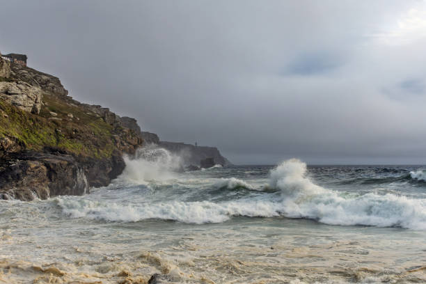 istock The ocean is rough and the sky is cloudy 2201768144