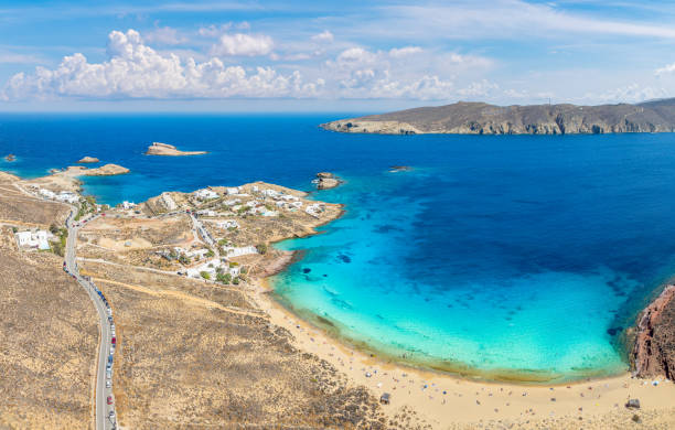 istock Landscape with Agios Sostis beach, Mykonos 2201769268