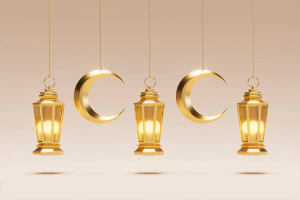 istock Ramadan Lantern and Crescent, Islamic Background, Happy Eid Mubarak 2201772185