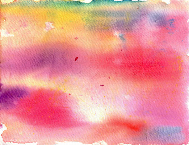 istock Vibrant abstract watercolor background with pink, yellow, and purple hues. Soft, artistic texture perfect for designs, invitations, posters, and digital projects. 2201774870