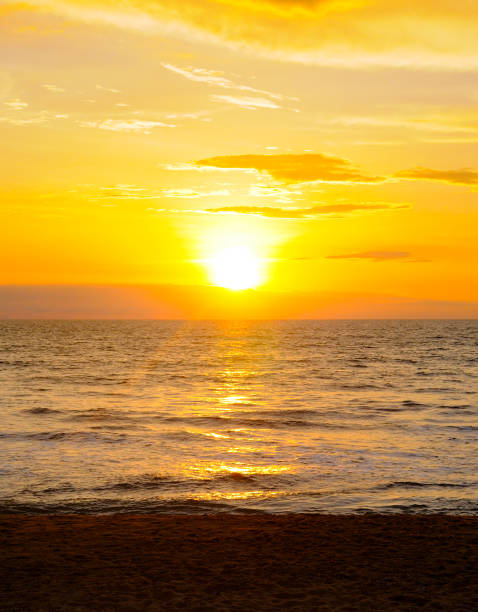 istock Sea and bright sunset. Concept - vacation and travel. 2201779840