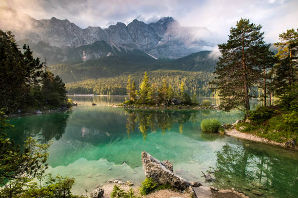 istock Lake Eibsee at sunrise in Germany 2201783950