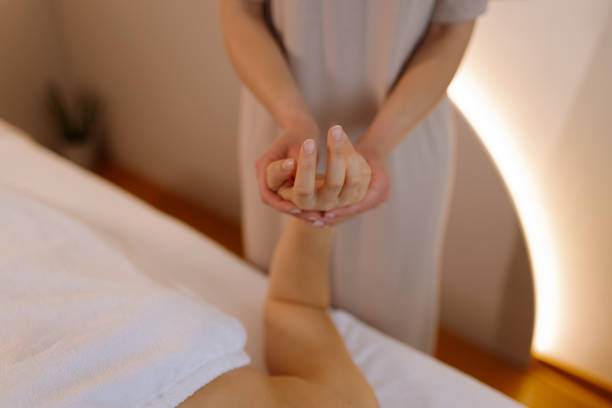 istock Luxury Beauty Treatment: Gentle Hand Massage 2201784787