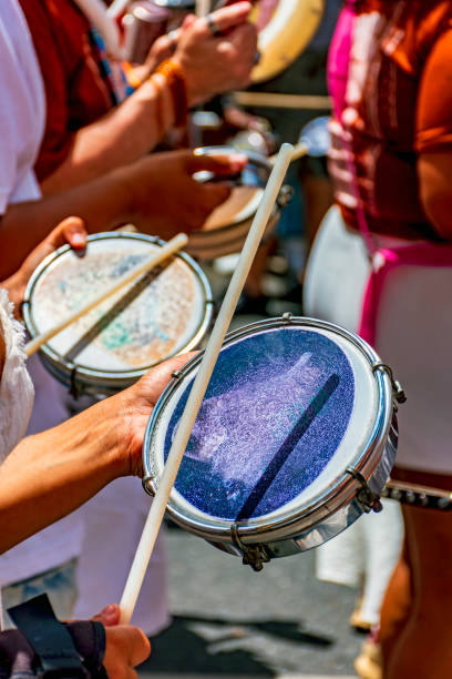 istock Tambourines at the street carnival 2201789036