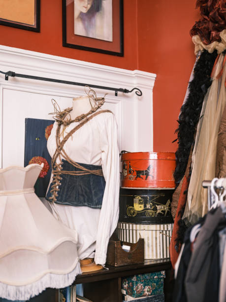istock Interior details of vintage costume design studio 2201793252