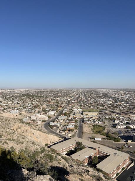 istock El Paso and Ciudad Jarez seen from the top of the hill. 2201799643