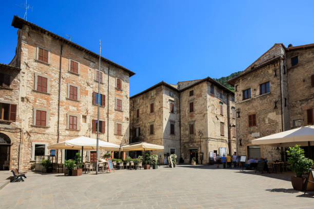 istock Gubbio, medieval town square in Umbria 2201800264
