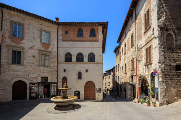 istock Gubbio, medieval town square in Umbria 2201800269