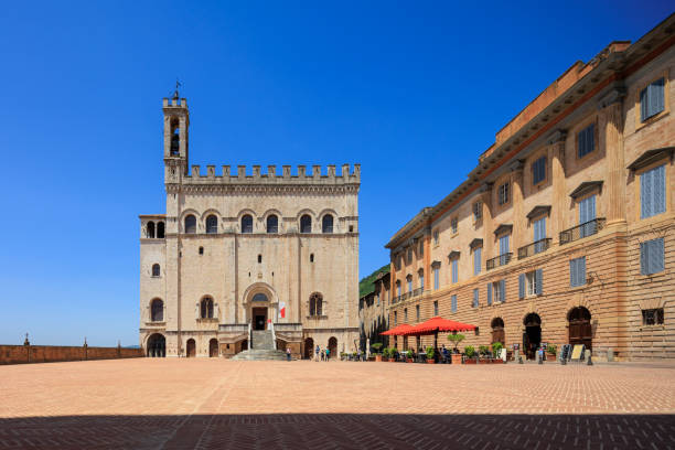 Umbria, Gubbio, Italian old town, Palazzo dei Consoli