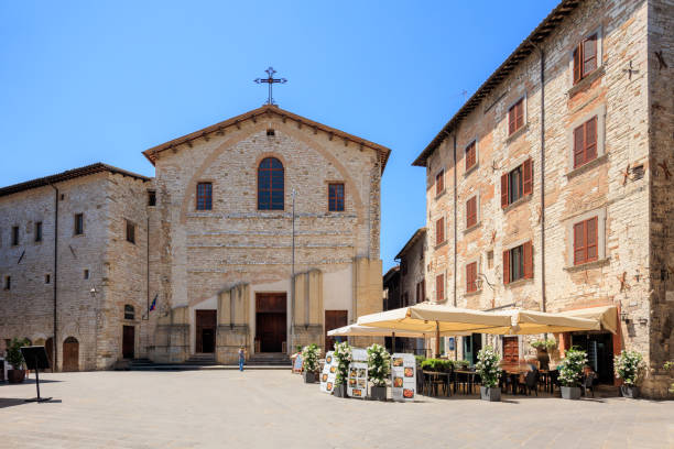 istock Gubbio, medieval town square in Umbria 2201800327