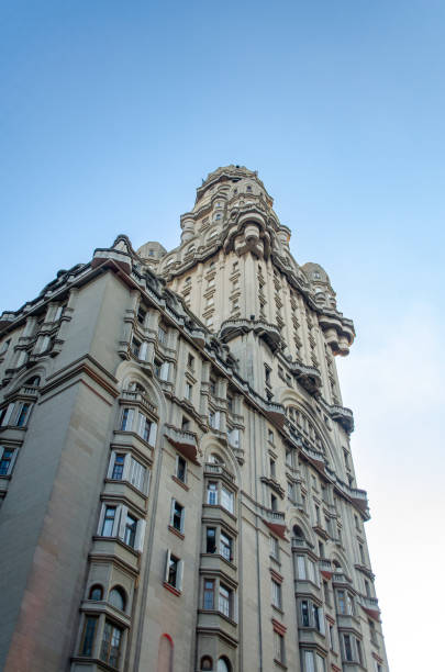 Palacio Salvo, one of Montevideo's most iconic buildings, rises with its distinctive architecture above the city.