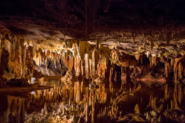 istock Dream Lake with stalactites in Luray Caverns, Virginia 2201804055