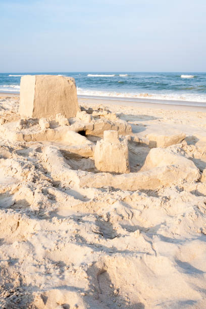 istock A sand castle on the beach at Assateague Island 2201804056