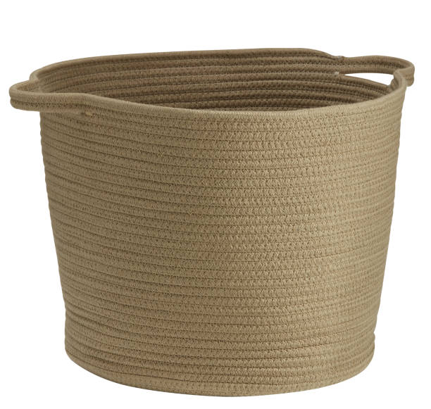 istock laundry basket yellow cut out isolated white background with clipping path 2201807533