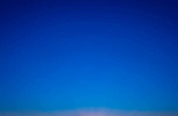 Clear Sky sunset nature background. Stunning view of blue sky