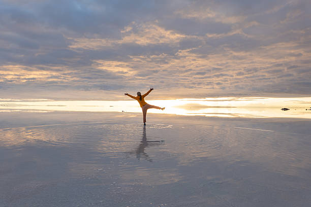 istock Person Embracing Sunrise on a Winter Morning 2201820940