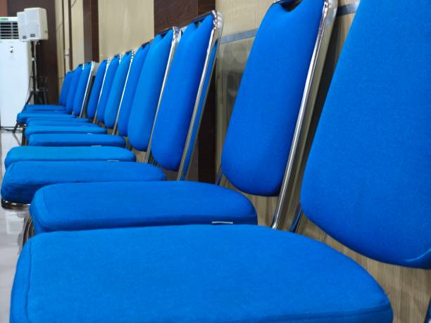 istock chairs for guests waiting at the waiting area 2201823168