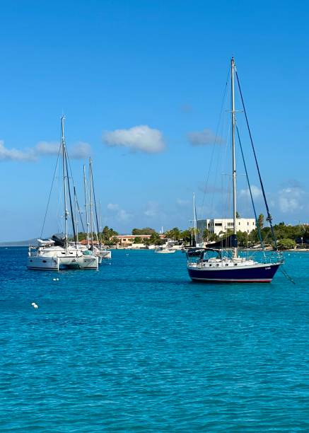 istock Boats on the water in Bonaire 2201824580