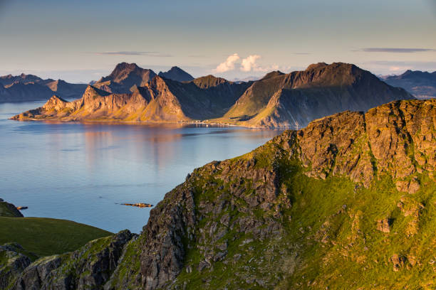 istock Lofoten fjords in Norway during the midnight sun 2201825846