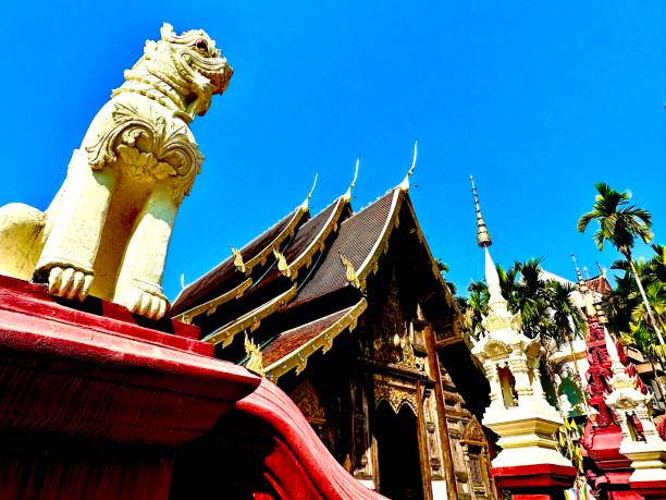 Located in the mountains of northern Thailand, Chiang Mai is home to hundreds of elaborate Buddhist temples, such as the 14th-century Wat Phra Singh and the 15th-century Wat Chedi Luang, adorned with carved snakes.