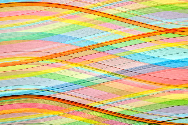 Free picture: Blurred abstract colorful curves and lines texture
