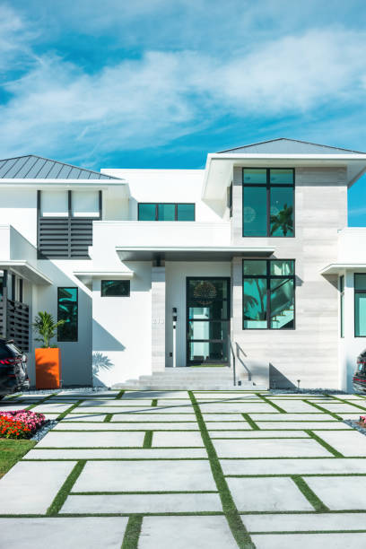 FORT LAUDERDALE, FLORIDA - January 27, 2025: Mansion on Canal in Fort Lauderdale Florida