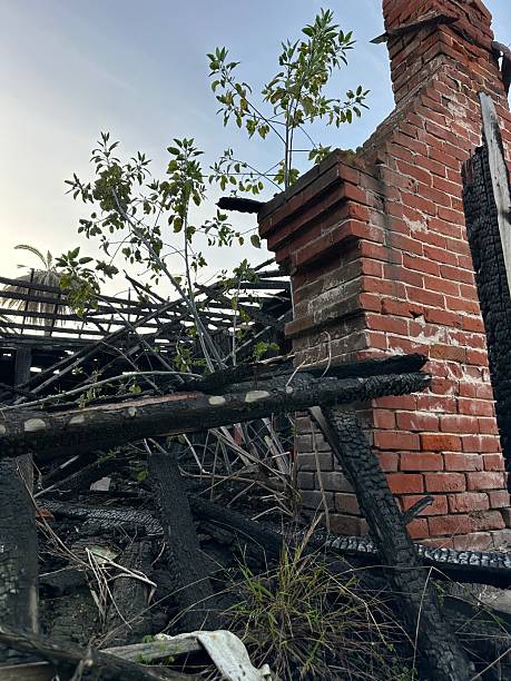 istock Remnants of Burned Home 2201844039
