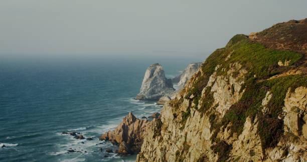 istock View from the top of the mountain to the seashore 2201848892