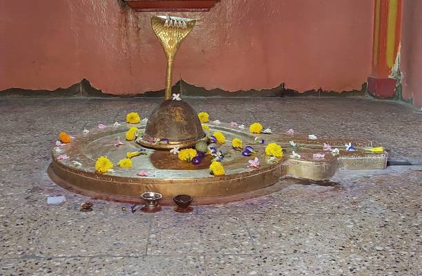 Shivalinga in a Hindu temple in India