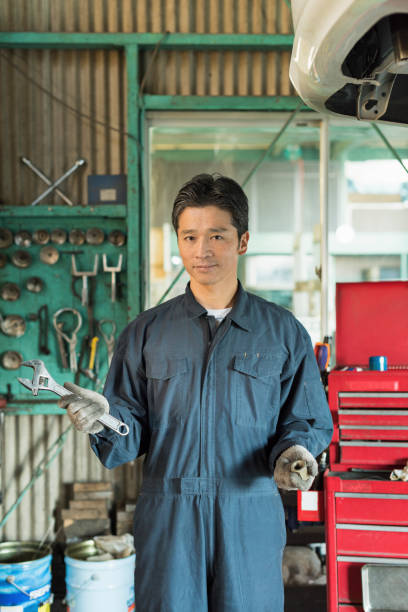 istock Middle-aged male auto mechanic 2201849487