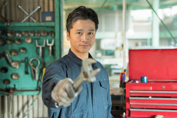 istock Middle-aged male auto mechanic 2201849710