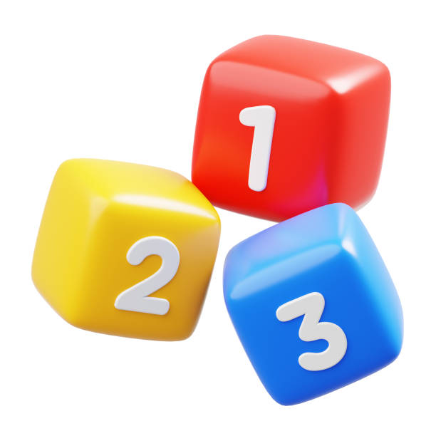 istock 3D 123 Number Blocks Digits Cubes for Education Learning Toy Isolated on White Background. 2201850137