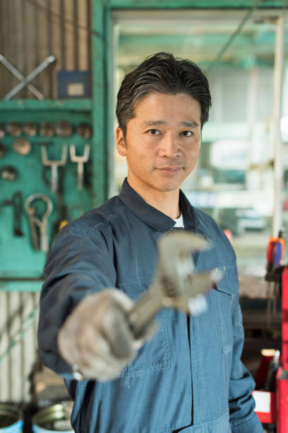 istock Middle-aged male auto mechanic 2201850618