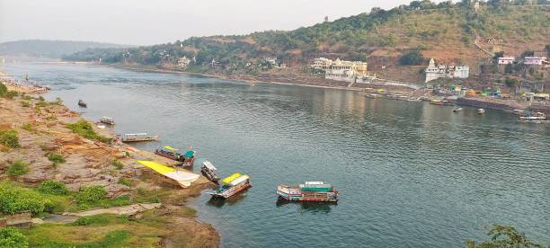 istock Narmada river in Omkareshwar, Madhya Pradesh, India 2201851512