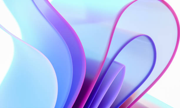 istock 3d rendering of abstract digital layered crystal glass background. digital technology concept. 2201853834