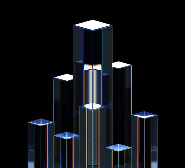 Abstract background concept: 3d rendered geometric cubes. Technology cloud data security. Many small cube shaped designs for architecture, AI, network come together to form the big cubic block. Computer pattern illustration poster with copy space