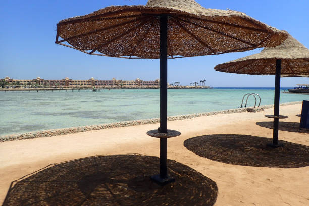 Egypt beach in the Hurghada in the morning