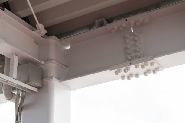 istock Steel structure of the building. 2201862430