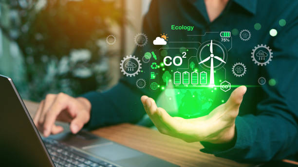 istock Carbon emission reduction target, Green economy and sustainability Net Zero future.  Responsibility for the environment. Sustainable development, Goals sustainable planet by 2050. 2201863260