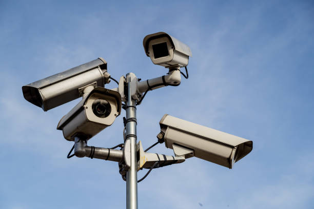 istock Home CCTV Monitoring Setup for Family Security 2201867294