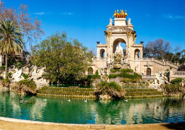 istock Cascada Monumental in Ciutadella Park 2201870655